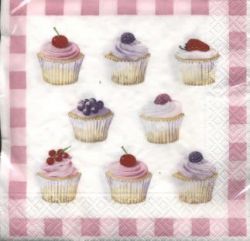 Cupcakes with fruits