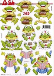 Frosch mit Burger,Buch,Krankenschwester - Le Suh 777439