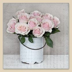 Bucket with roses SVD
