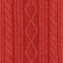 Cable stitch red