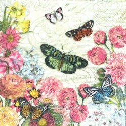 Romantic Vintage butterflies -USA
