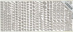 Ziersticker Buchstaben klein + Zahlen silber 825
