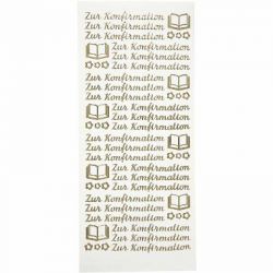 Ziersticker Zur Konfirmation gold 265