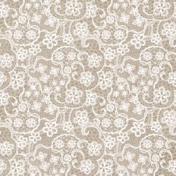 Flowers lace taupe