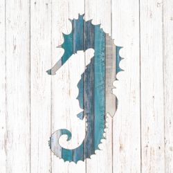 Whitewash seahorse