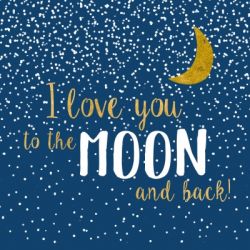 Moon love dark blue