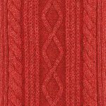 Cable stitch red
