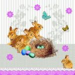 Bunnies nest taupe
