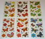 Funny Stickers Schmetterlinge, 6 Bogen