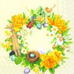 IHR Daffodil wreath cream