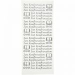 Ziersticker Zur Konfirmation silber 265