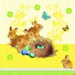 Bunnies nest yellow PACKUNG