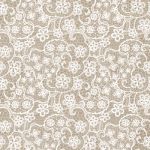 Flowers lace taupe
