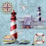 Nautical chart and icons